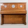 J&J Hopkinson upright piano in satinwood with inlay