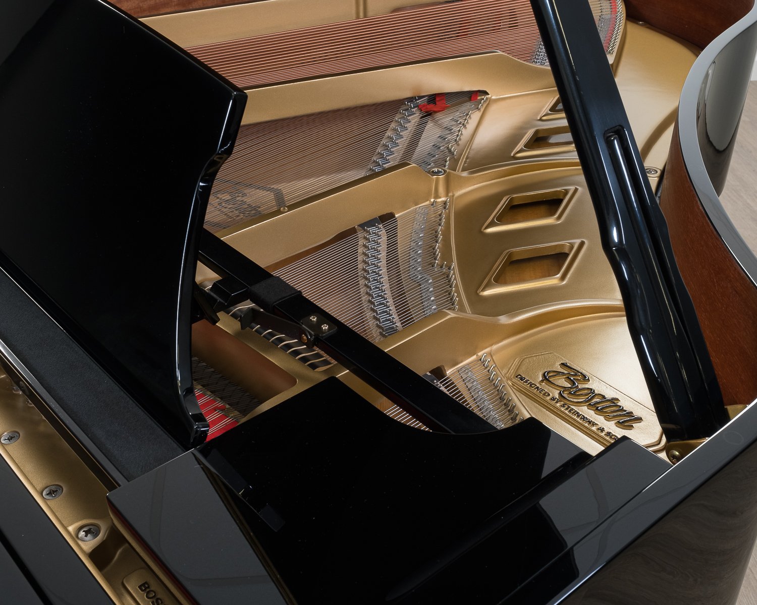 Steinway Boston 178 Grand Piano in black
